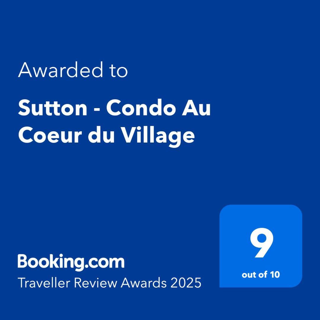 Sutton - Condo Au Coeur Du Village Luaran gambar